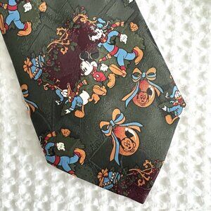 Vintage Disney Mickey Mouse And Friends Christmas‎ Tie